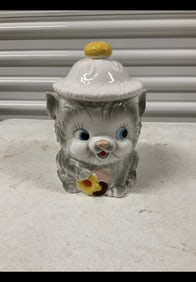 VIntage Cat cookie jar 11in