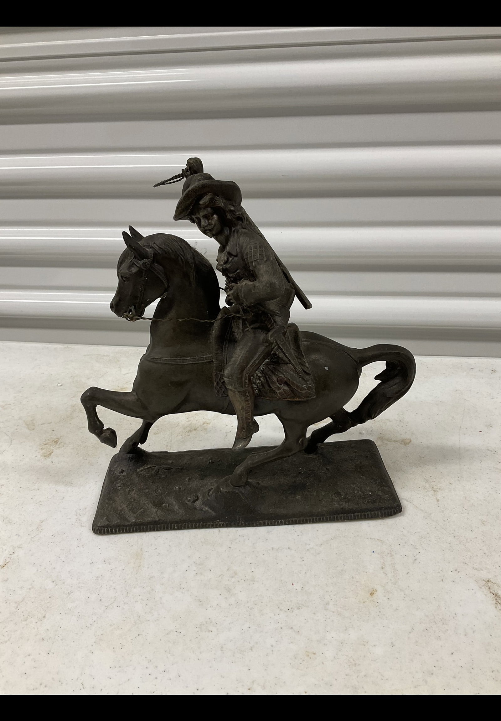 Niice Ltr Sons brass statue soldier 11in: Niice Ltr Sons brass statue soldier 11in