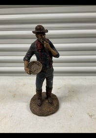 Clay Prospector statue 14in