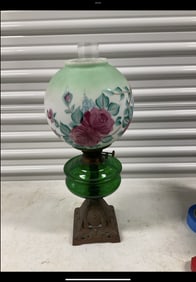 Vintage Victorian style oil lamp 22in
