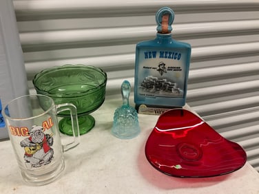 lot of glassware, decanter and more