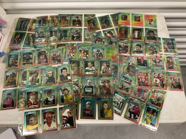 large lot of 1995 nascar sport trading cards
