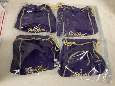 lot of 4 royal crown purple bags