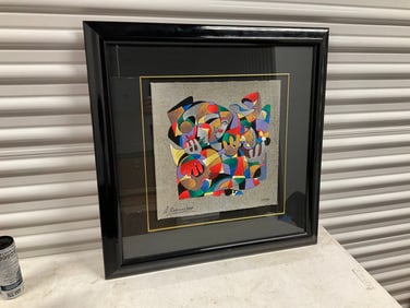 Anatole Krasnyansky The Sound of Guitar 1994 signed and numbered 259/350 15x15, Serigraph in color