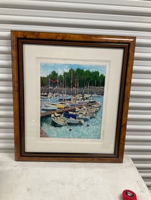 Bardet, Andre Le Port 1994 Serigraph in color on wove paper 66/350 28x32