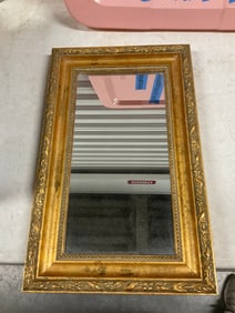 Vintage wall hanging mirror 10 x 15