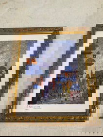 A Krasnyansky "Russiann Golden Sunrise" serigraph in color 10x12