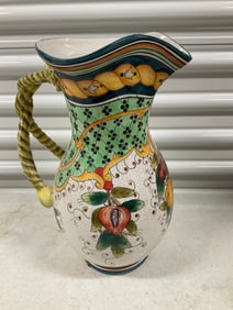 hand painted decorative vase 13"tall