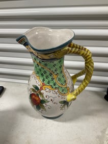 Decorative hand painted vase