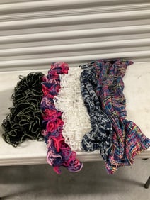 Lot of handmade scarfs