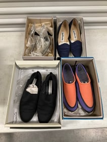 Lot of 4 womens shoes, sizes 6.5 to 7