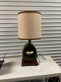 Captain David Babcock clipper ship young america 1853 lamp with shade 36 in tall