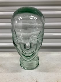 Vintage display heavy glass mannequin head