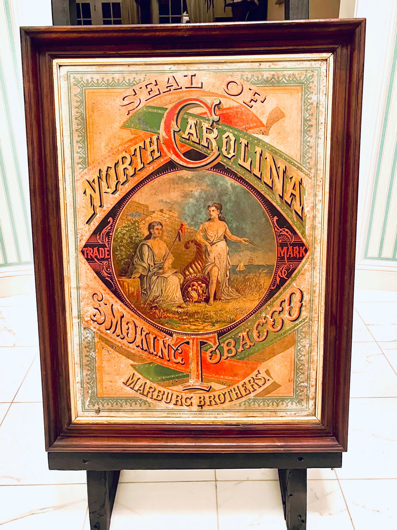 CICA 1800 SEAL OF NORTH CAROLINA SMOKING TOBACCO SIGN (1 of 9)