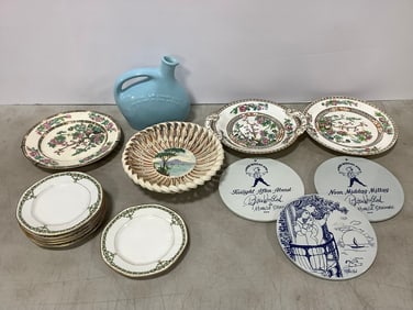 Mohawk pitcher(7.5in.tall), Morgen Middag Aften wall plaques, and more