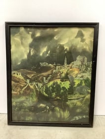 Framed art print with signature(11in.x12.5in.)