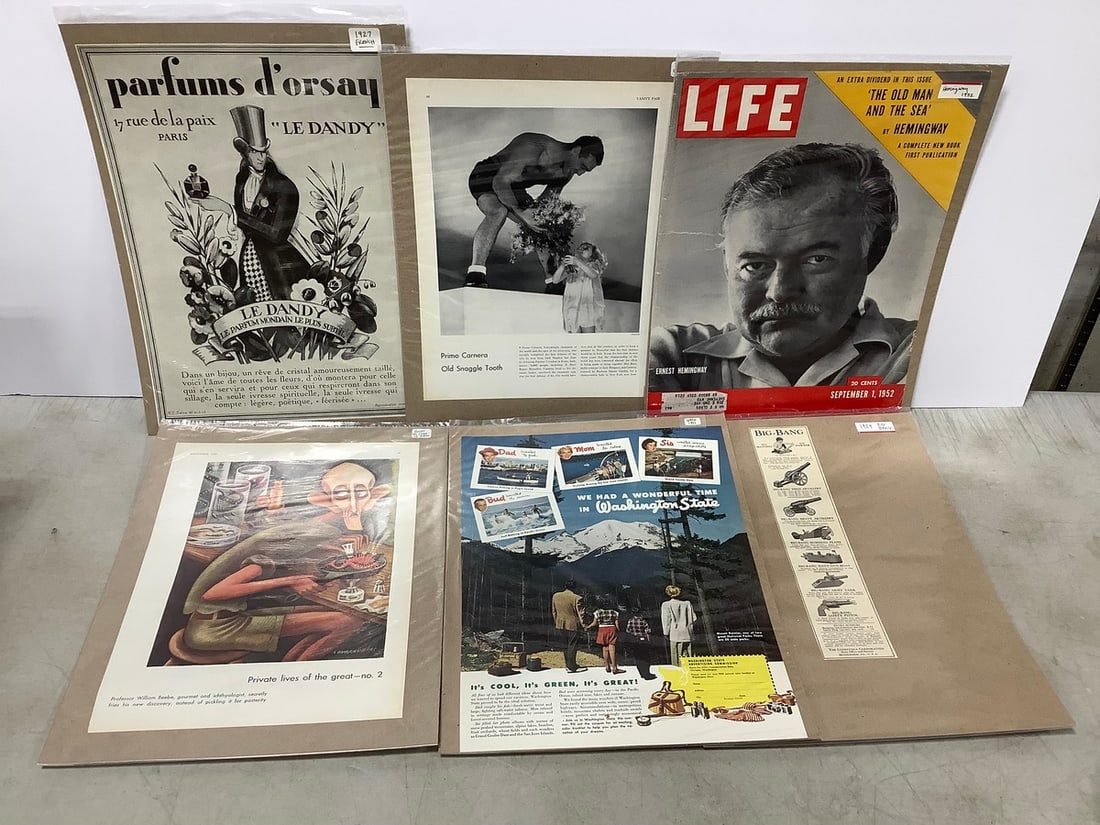Original prints/advertising(1927-1952-various years): Original prints/advertising(1927-1952-various years)