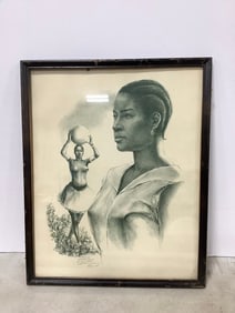 Framed and signed art print(17in.x21in.)