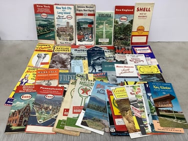 Vintage travel brochures