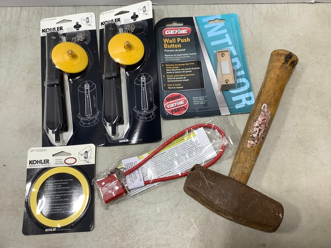 Kohler genuine parts(new in box), Genie wall push button, and more: Kohler genuine parts(new in box), Genie wall push button, and more