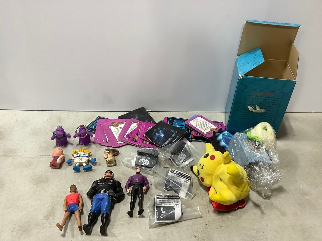Pikachu doll, video openers,action figures, and more: Pikachu doll, video openers,action figures, and more
