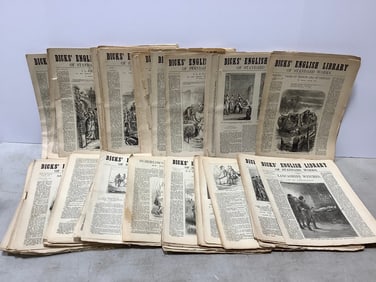 Dick's English Library of Standard Works vintage newspapers