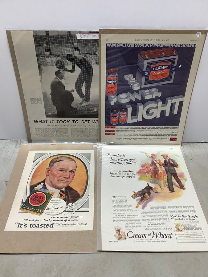 Original prints/advertisements(1925-1957-various years): Original prints/advertisements(1925-1957-various years)