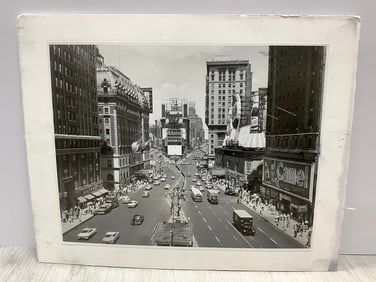 1957 Times Square N.Y.C. photographic print by Ralph Krubner(16in.x20in.)
