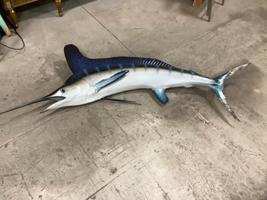 1973 Taxidermy fish decor(75in.x32in.)