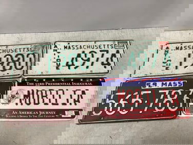 Vintage license plates