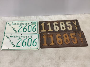 Vintage license plates