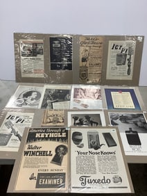 Original prints/advertisements(1920-1939-various years)