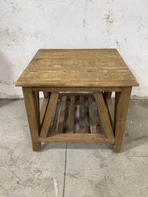 Vintage wooden endtable(24in.x24in.x20in.)