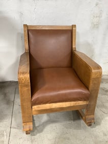 Ealry 1900s oak mission style rocker