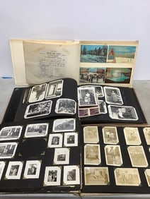 Vintage scrapbooks full of photographs