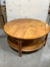 Wooden table circular(35in.across, 17in.tall)