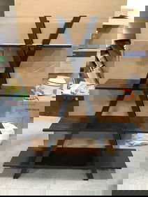 Wooden shelving unit(60in.tall)