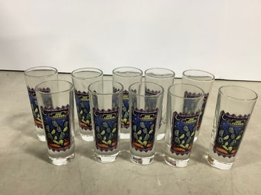 Jose Curevo shot glasses(3.5in.tall)