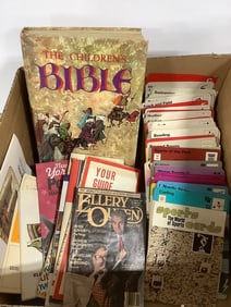 The Children's Bible, The World of Sports Sports Cards, various booklets, and more