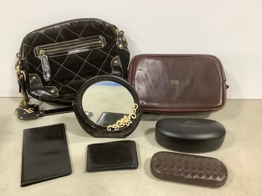 Lord & Taylor steerhide bag, glasses cases, table mirror, and more