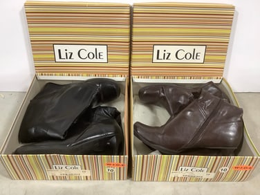 Liz Cole boots (2 pairs total-size 10)
