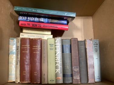 Vintage books(Dead Reckoning, Christmas Stories, On Longer Trails, and more)