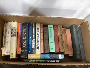 Vintage books(Great American Folklore, Inside Outside, The Theatrical Image, and more)