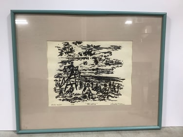 1976 The Watch framed and signed print 85/100(25in.x30.5in.)