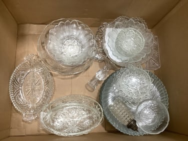 Glass bowls, plates, and more