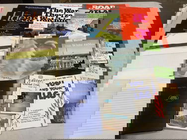 Blank notepads, magazines, and more