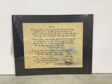 Sea Fever wall decor print(14in.x18in.)