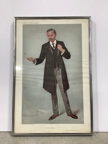 The School Master Vanity Fair framed print(10in.x17in.)