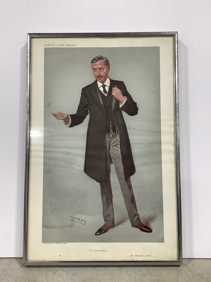 The School Master Vanity Fair framed print(10in.x17in.) (1 of 1)