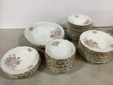 Fine Bohemian China plates/bowls(9in.across, 3in.tall) made in Czechoslovakia